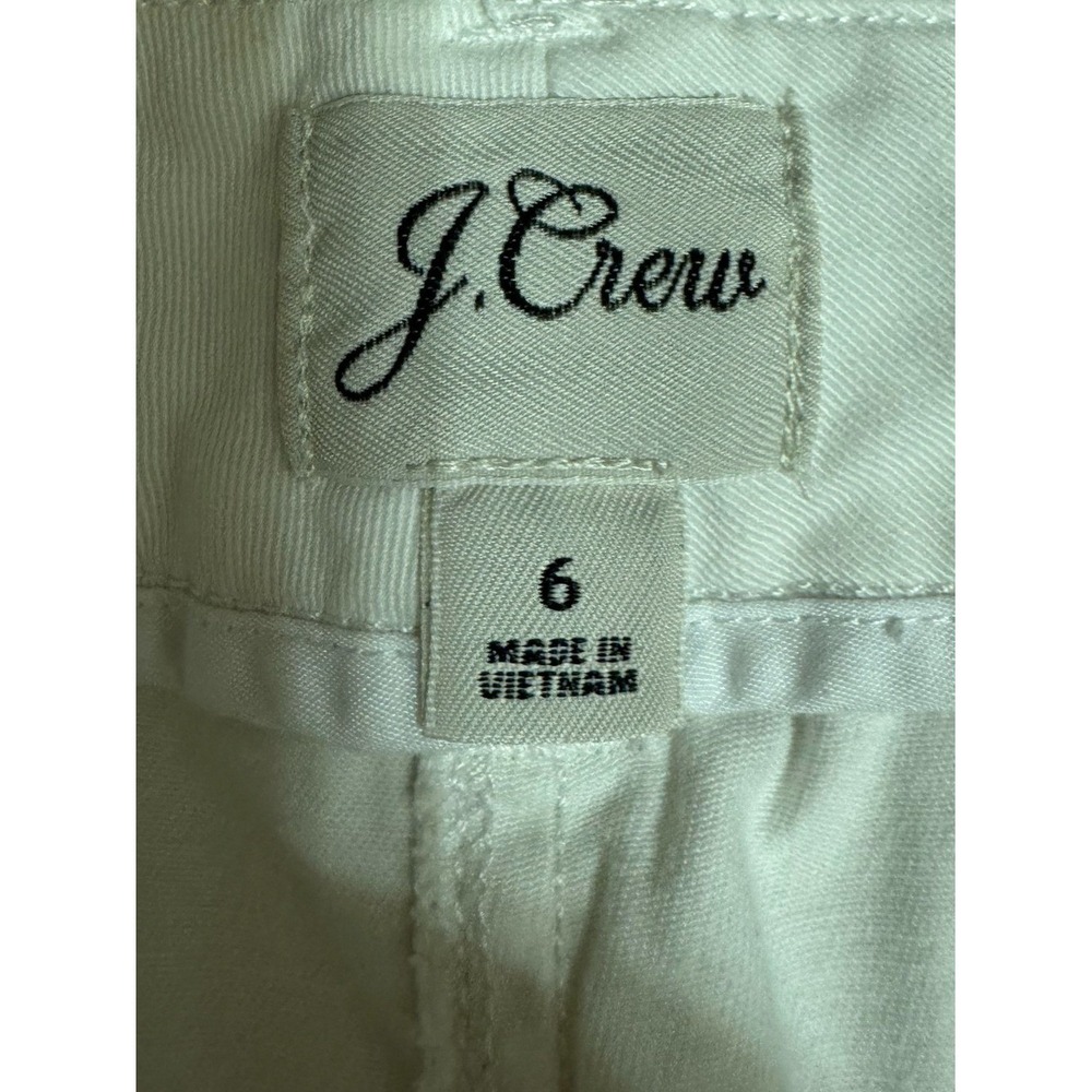 J Crew Womens Chino Shorts Size 6 Euro Summer Coastal Beachy Resort White - Picture 3 of 5